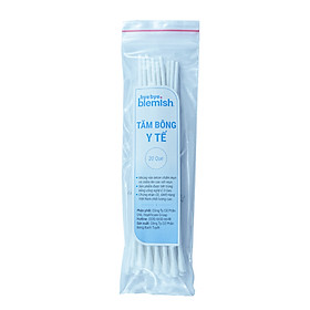 Tăm bông y tế Bye Bye Blemish dùng để chấm mụn rửa vết thương (20 que/gói)