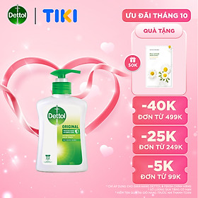 Nước rửa tay diệt khuẩn chăm sóc da Dettol - Chai 250g