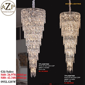 Mua ĐÈN THẢ TRẦN PHA LÊ / ĐÈN THÔNG TẦNG TRANG TRÍ PHÒNG KHÁCH / PHÒNG NGỦ / CẦU THANG / KHÔNG GIAN SANG TRỌNG AZP-2206 phong cách đương đại  hàng nhập khẩu AZP