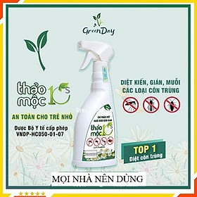 Hình ảnh Bình xịt diệt côn trùng 500ml - HT SYS - Thảo Mộc 10S - Bình xịt diệt côn trùng muỗi, kiến, gián,mối