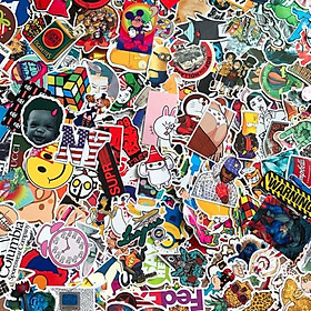 Sticker hình dán ko thấm nước - dán nón BH, vali, xe, laptop,... ( Giao hình ngẫu nhiên )