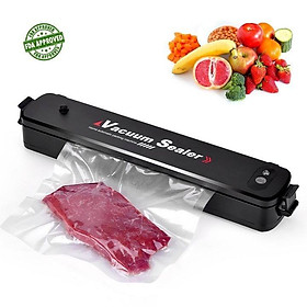 Máy Hút Chân Không Thực Phẩm Mini Cầm Tay Vacuum Sealer Hàn Miệng Túi Máy Ép Chân Không Gia Đình Đa Năng Tiện Lợi Tặng 10 Túi Hút Chân Không Một Mặt Nhám