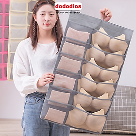 Mua Túi Treo Đồ Lót dododios 2 Mặt 30 Ngăn Hàng Loại 1 Siêu Dày Túi Đựng Quần Áo Lót Tất Vớ  Giỏ Túi Xách  hộp vải đựng quần áo chia ngăn TD30