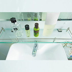 Kệ Kính Phòng Tắm Kibath Inox 304 Dày 10 Ly