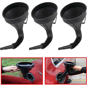 3 Gói Phễu Dầu Bằng Nhựa Phễu Ô Tô 2 Trong 1 Với Ống Nối Dài Linh Hoạt Cho Ô Tô Xe Máy Xe Tải Dầu Động Cơ Diesel Chất Lỏng