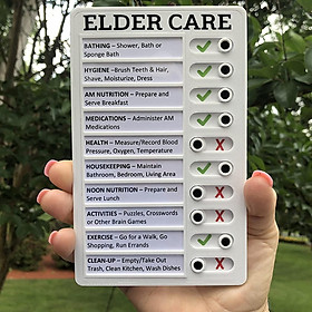 Bảng ghi chú kiểm tra checklist nhanh Memo plastic board (My Chores,Elder Care,RV Checklist)