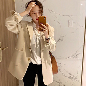 Áo khoác Blazer/Vest thiết kế đơn giản phong cách ulzzang