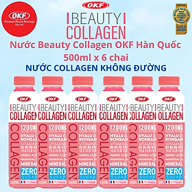 Nước Beauty Collagen (NƯỚC COLLAGEN KHÔNG ĐƯỜNG) OKF HÀN QUỐC x 6 chai 500ml