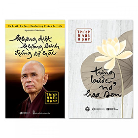 [Download Sách] Combo 2 cuốn: Không Diệt Không Sinh Đừng Sợ Hãi, Từng Bước Nở Hoa Sen + Bookmark danh ngôn hình voi