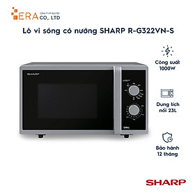 Lò vi sóng có nướng sharp r-g322vn-s - hàng chính hãng