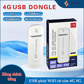 Mua USB phát wifi từ sim 4G 5G Dongle  Dcom wifi  bộ phát wifi tốc độ cao sử dụng mọi loại sim - Hàng chính hãng / Hàng nhập khẩu