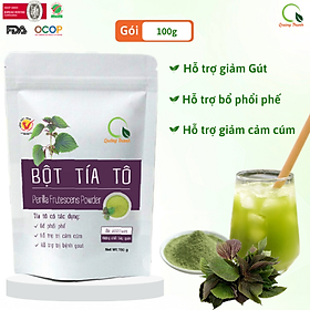 Bột Tía Tô Quảng Thanh gói 100g bổ phổi phế - Hỗ trợ bệnh gout, cảm cúm