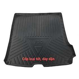Thảm lót cốp qd xe ô tô Volvo V90 2017 - nay nhãn hiệu Macsim chất liệu TPV cao cấp màu đen