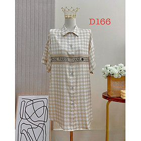 Đầm Sơmi D166 Lụa Quảng Châu Cao Cấp Sang Trọng Dễ Mặc