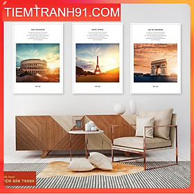 Mua Tranh treo tường - Bộ 3 bức canvas tổng hợp 16   tranh canvas giá rẻ