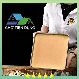 Mua Khuôn bánh cuộn hình vuông khay nướng bánh chống dính vàng cao cấp 28 cm - TRAYVUONG280