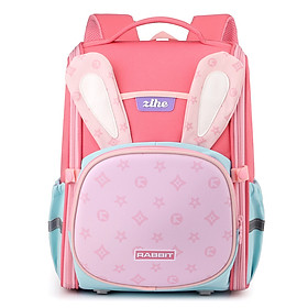 Balo chống gù dáng hộp cho bé, ,balo học sinh tiểu học siêu dễ thương HS9059