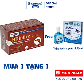 Viên Uống HDinliver Extra - HDPHARMA - Hỗ Trợ Giải Độc, Bảo Vệ Và Tăng Cường Chức Năng Gan (Hộp 5 Vỉ x 10 Viên)