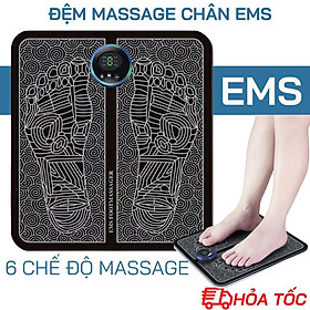 Đệm Massage Chân Pulse, Máy Massage Chân EMS 6 Chế Độ Matxa Giảm Đau Nhức, Mệt Mỏi Nhanh Chóng