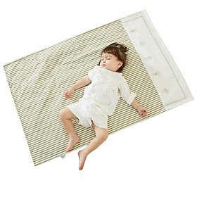Liangliang (liangliang) baby insulation pad hemp cotton newborn baby pad green 110*72cm
