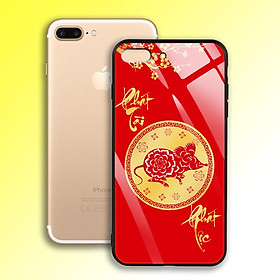 Ốp Lưng Họa Tiết Ánh Kim Vàng cho điện thoại Iphone 7 Plus / 8 Plus - 03004 7996 PTPL02 - Phát Tài Phát Lộc - Hàng Chính Hãng