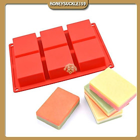 Mua Khuôn Silicon Đổ Socola/Thạch/Đá/Kẹochipchip/Pudding Hình 6 Ô Chữ Nhật To