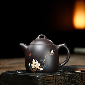Ấm Tử Sa Nghi Hưng Tần Quyền Lan Hoa 380 ml