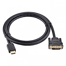 Cáp chuyển đổi HDMI sang DVI 24+1 (chuyển đổi 2 chiều) Ugreen dài 1,5m - Hàng chính hãng