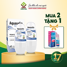 (+5ml FREE) Combo 2 Hộp Lăn Khử Mùi AQUASELIN Extreme For Men Không Gây Ố Vàng Áo, Giảm Mồ Hôi Hiệu Quả Hộp 50ml
