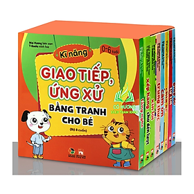 Sách - Kỹ Năng Giao Tiếp Ứng Xử Bằng Tranh Cho Bé - Bộ 8 Cuốn - MC