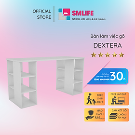 Bàn làm việc nhỏ gọn tiện dụng gỗ MDF SMLIFE Dextera