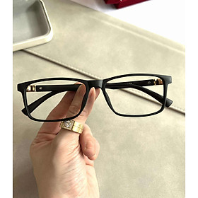 Kính Mắt, Gọng Kính Cận Unisex Dáng Chữ Nhật Basic Gọng Nhựa Dẻo Cao Cấp