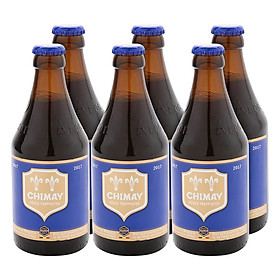 Lốc 6 Chai Bia Bỉ Chimay Blue Small 330ml chai