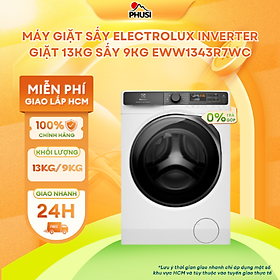 Mua Máy giặt sấy Inverter Electrolux EWW1343R7WC giặt 13kg sấy 9kg - Hàng Chính Hãng