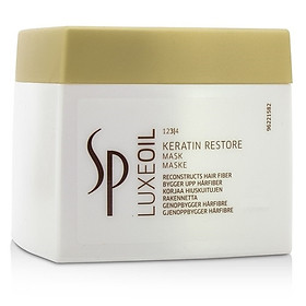 Dầu hấp ủ phục hồi tóc hư tổn cao cấp Wella SP Keratin Luxe Oil hair mask 400ml chính hãng Đức