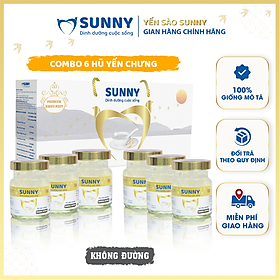 Yến sào không đường - Yến Sào Khánh Hòa chưng sẳn - 25% Yến thô - 70ml/hũ - Yến sào SUNNY