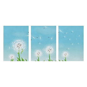 Bộ 3 Tranh Bồ Công Anh Trong Gió W99