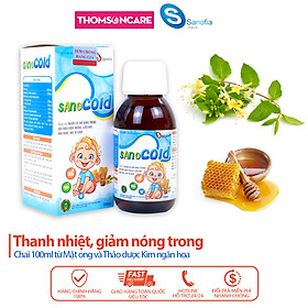 Siro thanh nhiệt cho bé Sano Cold - giúp giảm nhiệt miệng, nóng trong