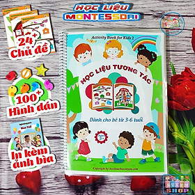 Học liệu Montessori nhiều chủ đề - Đồ chơi giáo dục sớm cho bé yêu - Bộ học liệu cho bé từ 3 tuổi Tặng kèm bút, in ảnh