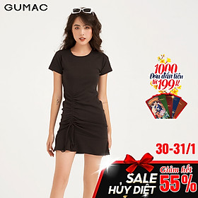 Đầm borip rút tùng GUMAC DB142