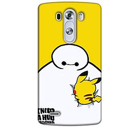 Ốp lưng dành cho điện thoại LG G3 hinh Big Hero Pikachu