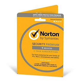 Phần mềm Norton Security - 1 year 1 user - chính hãng 