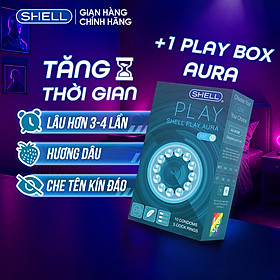Bao cao su Shell Play Aura - Tổng hợp 6 tính năng - Hộp 10 cái + 1 Play Box Aura | SHELL CHÍNH HÃNG