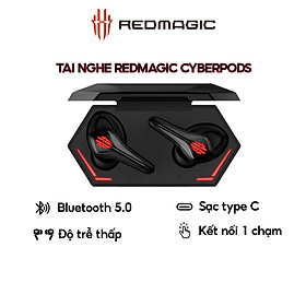 Mua Tai Nghe Bluetooth True Wireless Nubia RedMagic Cyberpods | Bluetooth 5.0 | TWS Gaming | Độ Trễ Siêu Thấp 39ms | Sạc USB Type C - BH 6 Tháng - Hàng Chính Hãng