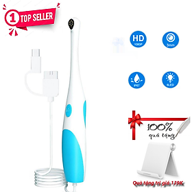 Mua ROGTZ - Máy Nội Soi Nha Khoa 3 Trong 1 Độ Phân Giải 1080P Lens siêu nhỏ 3mm 6 LED siêu sáng Kiểm Tra Răng Miệng Dễ Dàng Hỗ Trợ Vệ Sinh Răng Miệng Hiệu Quả Nhỏ Gọn Tiện Lợi Dễ Dàng Kết Nối IOS Android PC - Hàng Chính Hãng