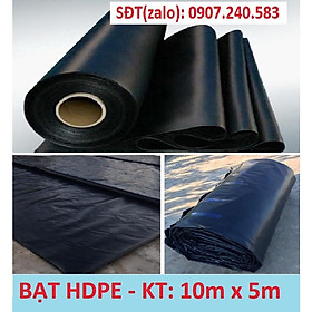 Bạt HDPE, Bạt lót hồ ốc, bạt lót hồ nuôi tôm, cá, ếch, lươn... bằng màng HDPE (khổ 10m x 5m)