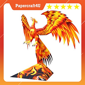 Mô hình giấy 3D Động vật Rồng Phượng Dragon Phoenix