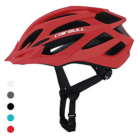 Mũ bảo hiểm dành cho nam và nữ hiệu MTB bảo vệ an toàn khi đi xe đạp, leo núi, hoạt động ngoài trời-Màu đỏ