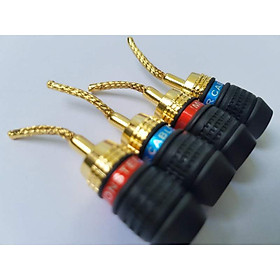 Mua Combo 2 cặp rắc mỏ chim mềm mạ vang` cao cấp - 4 cái rắc mỏ chim - Jack âm thanh