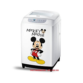 Decal dán Tủ Lạnh mẫu MICKEY TRẮNG chất liệu cao cấp